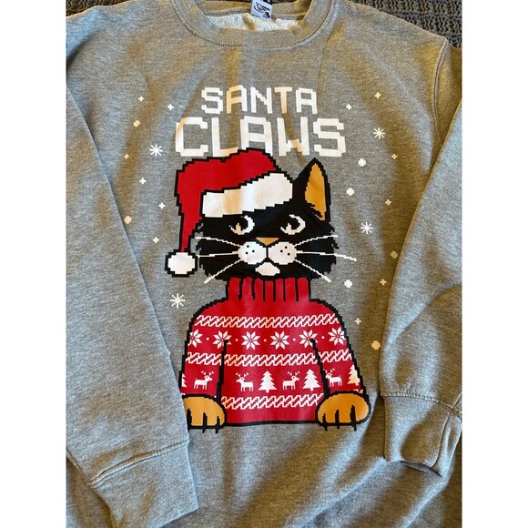 Ugly Christmas Unisex Youth Sweatshirt Medium - Picture 2 of 4